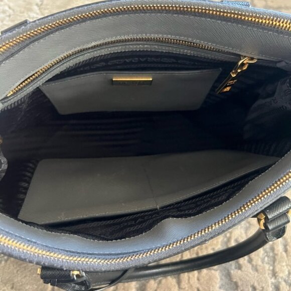 Authentic Prada Saffiano Two Tone Leather Tote - Picture 13 of 15